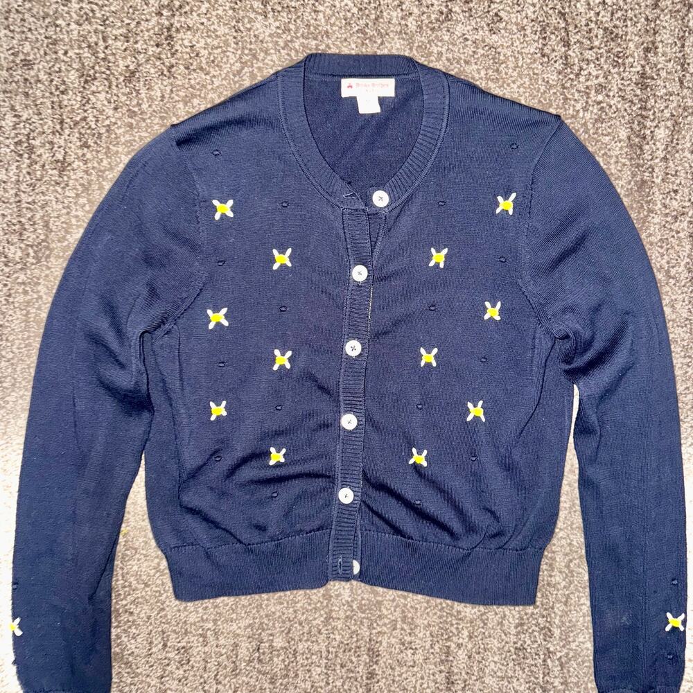 Brooks Brothers Red Fleece Vintage Bumblebee Embroidered Button Down Cardigan - Picture 5 of 9